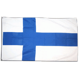 Finland flag i stof (90x150 cm) - Nationalflag
