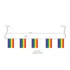 Regnbue flagranke i stof 15m / 50x75 cm - 