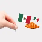 Mexico kageflag i papir (30x48 mm) - 