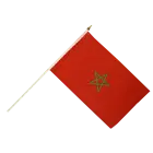 Marokko vifteflag i stof (30x45 cm) - 