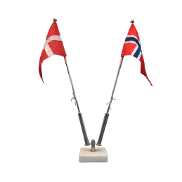 VENSKABSFLAG VIFTE 40 CM M. 2 STÆNGER - 