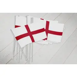 England vifteflag i papir (20x27 cm) - Vifteflag i papir