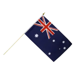 Australien vifteflag i stof (30x45 cm) - 