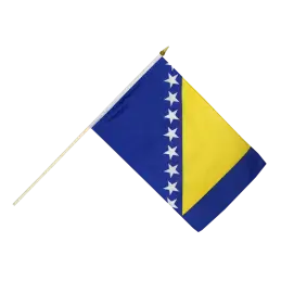 Bosnien vifteflag i stof (30x45 cm) - 