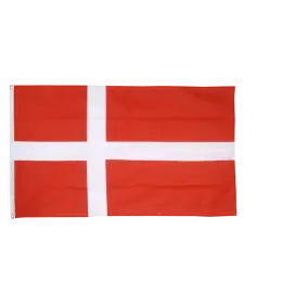 Danmark flag i stof (90x150 cm) - 