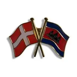 Venskabsflag DK / Cambodia - Pins / Emblemer