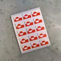 Klæbeflag Grønland - Klistermærker