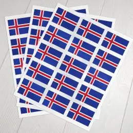 Klæbeflag Island - 
