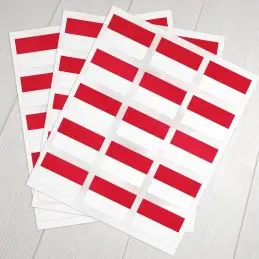 Klæbeflag Monaco - Klistermærker