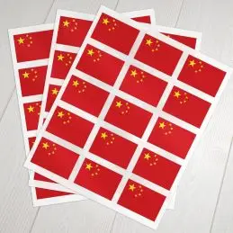 Klæbeflag Kina - 