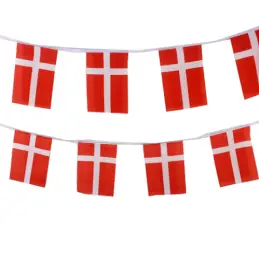 Danmark flagranke i stof (27x35 cm) - 