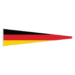 Tyskland stander 400x50 cm til 10, 11 og 12 meter flagstang - 