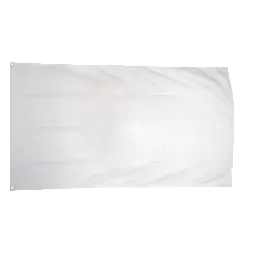 Hvidt flag i stof (90x150 cm) - Stofflag 90x150 cm