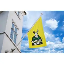 FACADEFLAG til 3 mtr. flagstang 35° - Vægkonsol