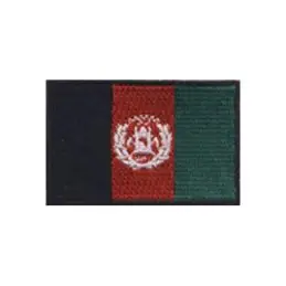 Broderet stryge flag Afghanistsan - Broderede flag