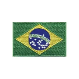 Broderet stryge flag Brasilien - Broderede flag