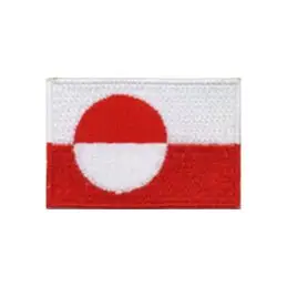 Broderet stryge flag Grønland - Broderede flag