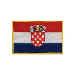 Broderet stryge flag Kroatien - Broderede flag
