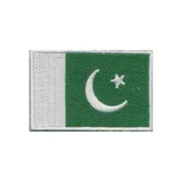 Broderet stryge flag Pakistan - Broderede flag