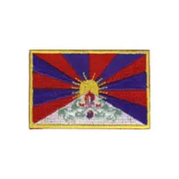 Broderet stryge flag Tibet - Broderede flag