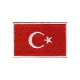 Broderet stryge flag Tyrkiet - Broderede flag