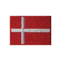 Broderet stryge flag Danmark - Broderede flag
