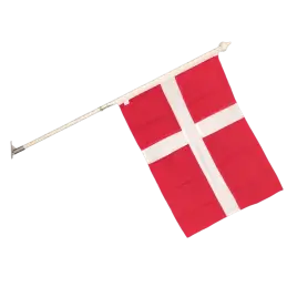 Facadesæt 120 cm med Dansk flag -