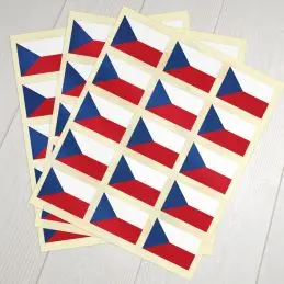 Klæbeflag Tjekkiet - Klistermærker