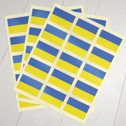 Klæbeflag Ukraine - Klistermærker