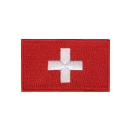 Broderet stryge flag Schweiz - Broderede flag