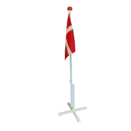 Flagstang med Dannebrog (180 cm) - Små flagstænger