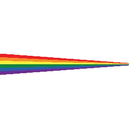 Regnbue stander 200x50 cm til 6 og 7 meter flagstang - Internationale standere